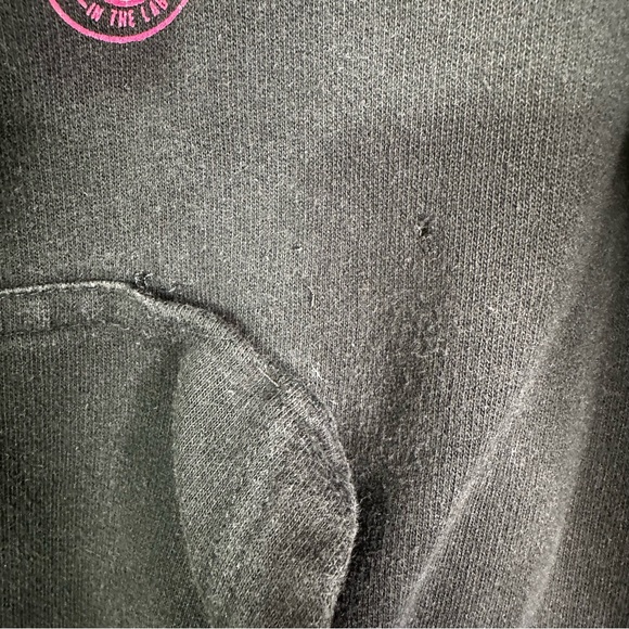 In The Lab Graffiti Logo Pullover Hoodie Sweatshirt Black Men’s Sz L - Picture 7 of 8